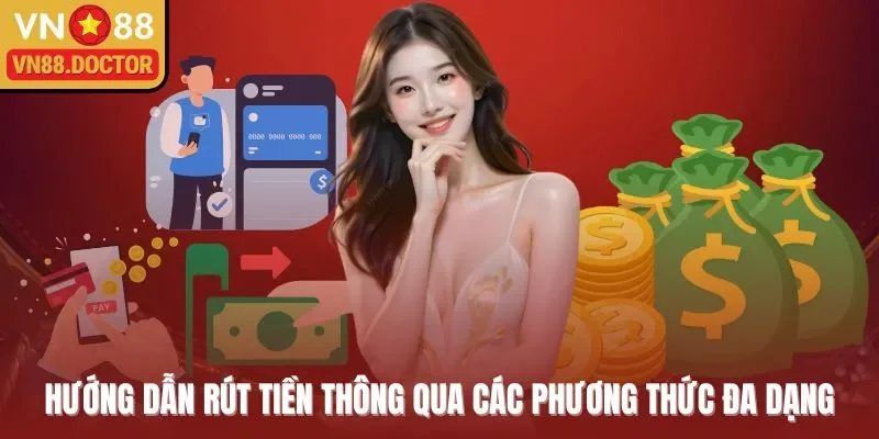 Hướng dẫn rút tiền thông qua các phương thức đa dạng